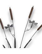Tuteur déco libellules 43x83cm