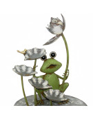 Fontaine grenouille nénuphar 46x32x73cm