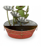 Fontaine grenouille nénuphar 46x32x73cm