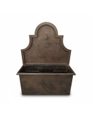 Grande fontaine murale marron 100x38x131cm