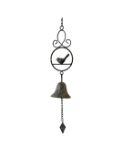 Cloche suspendre oiseaux 10x10x74cm