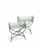 Ensemble de 2 jardinières rectangle 71x28x87cm