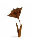 Tuteur de jardin fleur fantaisie 32x32x140cm