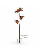 Tuteur jardin fleur fleurie 37x37x138cm