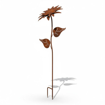Tuteur jardin fleur fleurie 37x37x138cm