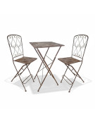 Ensemble chaises et table haute 53x50x94cm