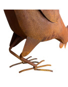 Poule décorative fer 38x18x39cm
