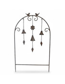 Treillage clochettes oiseaux 50x07x84 cm