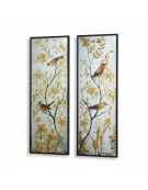 Miroir avec oiseaux