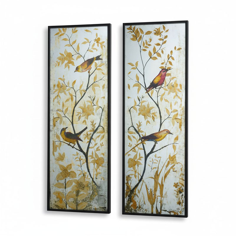 Miroir avec oiseaux