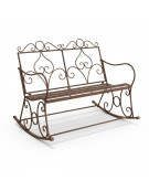 Banc à bascule en fer cœur