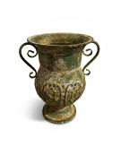 Vase jardin patiné 24x19x28cm