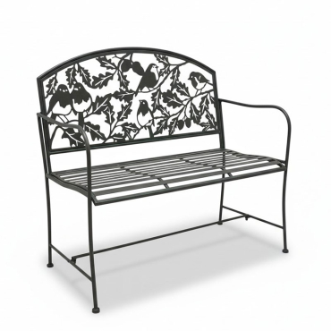 Banc de jardin fleuri 105x45x102