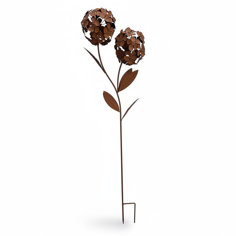 Tuteur fleurs fleuries 35x17x122cm