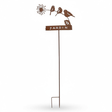 Tuteur déco jardin 34x115cm