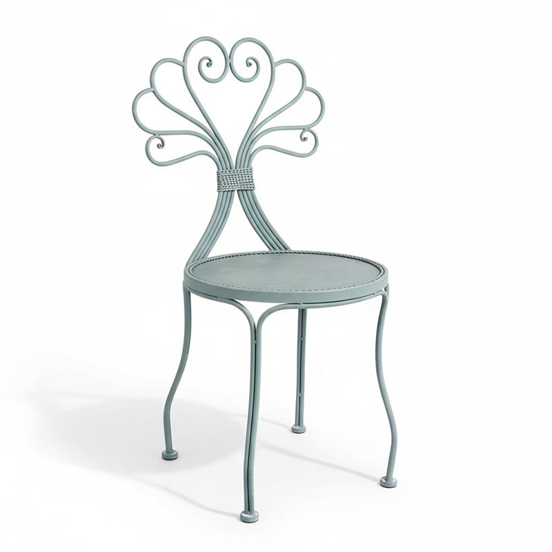 Chaise de jardin fer 42x42x93cm