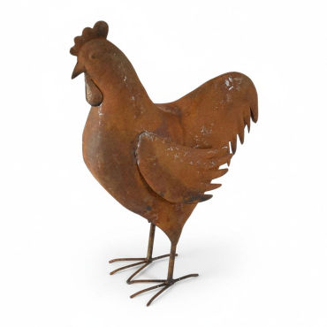 Coq décoratif fer 34x15x47cm