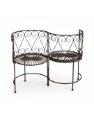 Banc jardin fer Confident 105x53x85cm