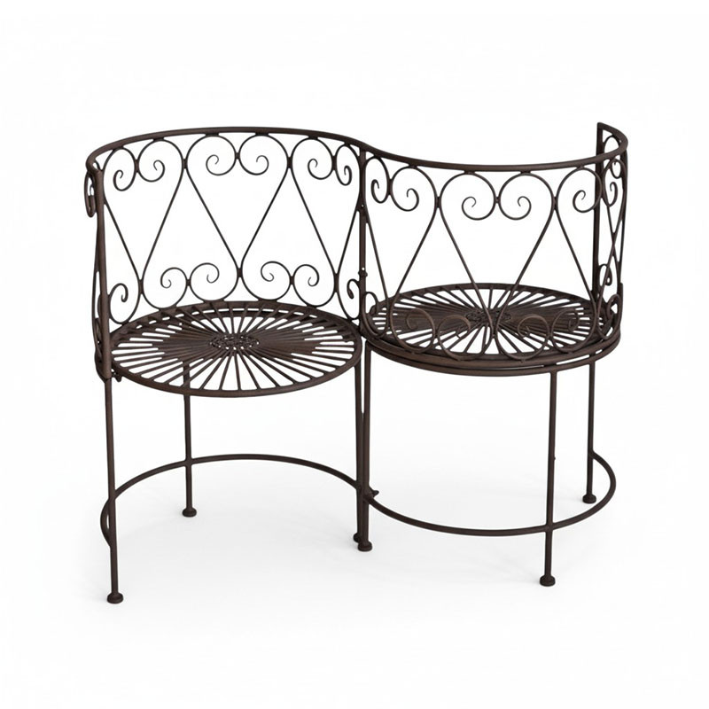 Banc jardin fer Confident 105x53x85cm