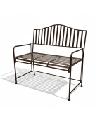 Banc de jardin fer 104x46x100cm