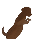 Suspension jardin chien 40x11x17cm