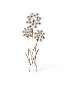 Tuteur déco fleurs 40x6x105cm