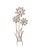 Tuteur déco fleurs 40x6x105cm