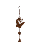 Cloche carillon papillon 17x7x61cm