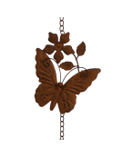 Cloche carillon papillon 17x7x61cm