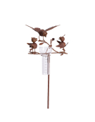 Pluviomètre oiseaux 10x9x47cm