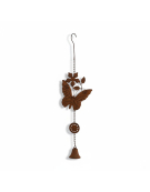 Cloche carillon papillon 17x7x61cm