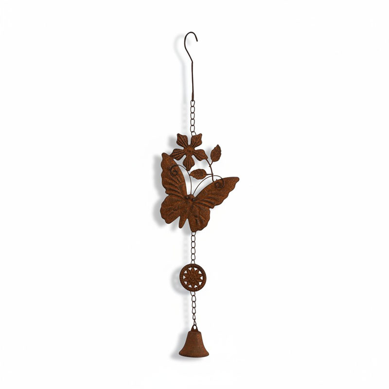 Cloche carillon papillon 17x7x61cm