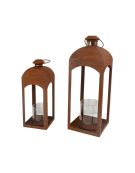 Set 2 cages plantes fer 19x19x60cm