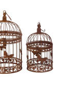 Set 2 cages plantes papillon 25x50cm