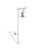Tuteur grenouille Bienvenue 12x6x58cm