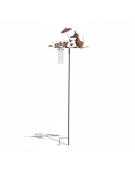 Pluviomètre souris 14x9x47cm