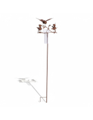 Pluviomètre oiseaux 10x9x47cm