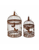 Set 2 cages plantes papillon 25x50cm