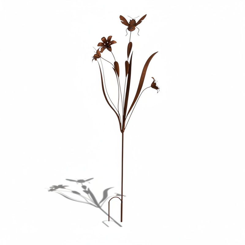 Tuteur fleurs abeille 42x22x125cm