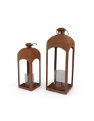 Set 2 cages plantes fer 19x19x60cm