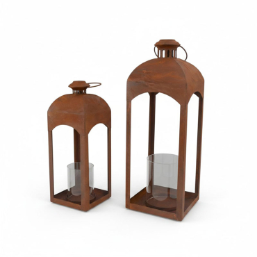 Set 2 cages plantes fer 19x19x60cm
