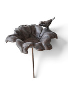 TUTEUR BAIN D'OISEAU FONTE FLEUR