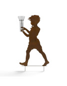 Silhouette jardin garçon 38x6x79cm