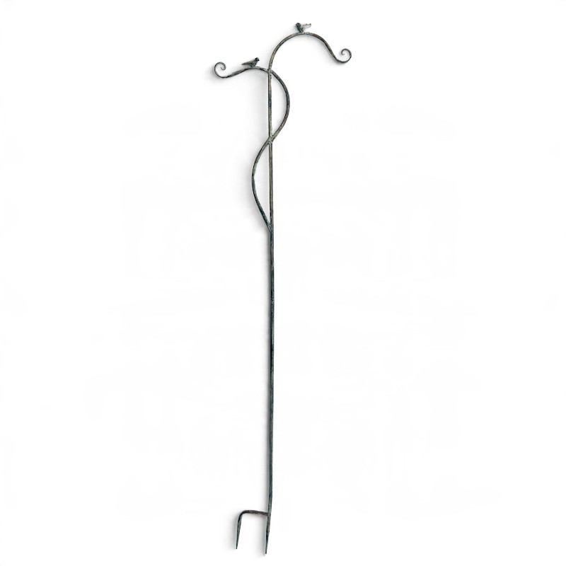 TUTEUR DOUBLE CROCHET en fer gris patiné