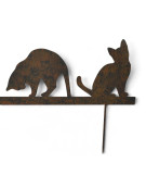 Silhouette chat 60x19 cm