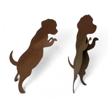 Suspension jardin chien 40x11x17cm