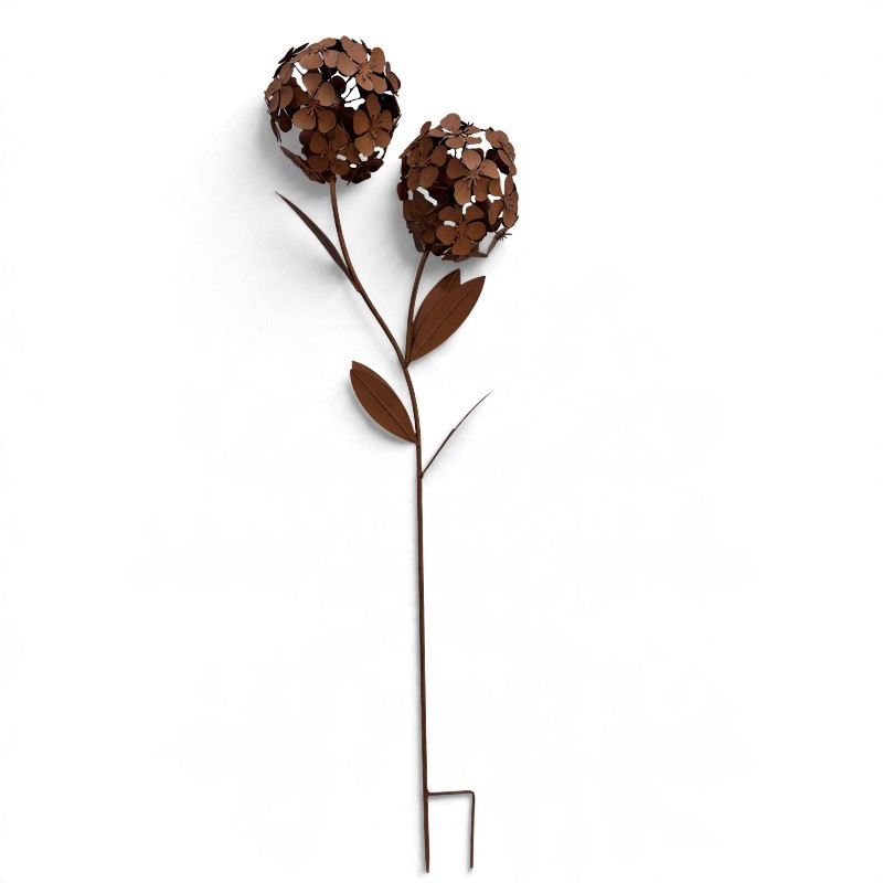 Tuteur fleurs fleuries 35x17x122cm
