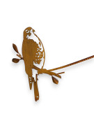 Mobile oiseau fer 26x2x51cm