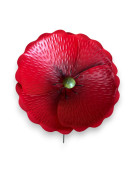 Tuteur jardin moyenne fleur rouge 23x23x110cm